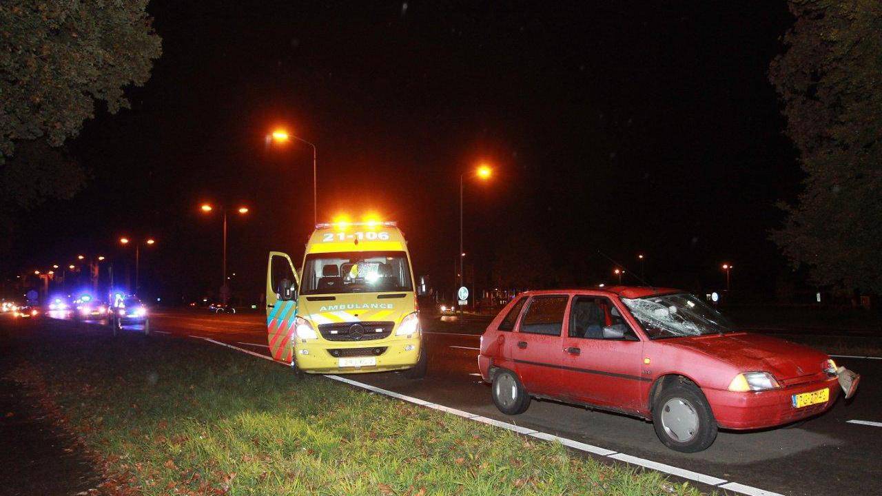 De automobilist kon de fietser niet ontwijken (foto: Bart Meesters/MMM).