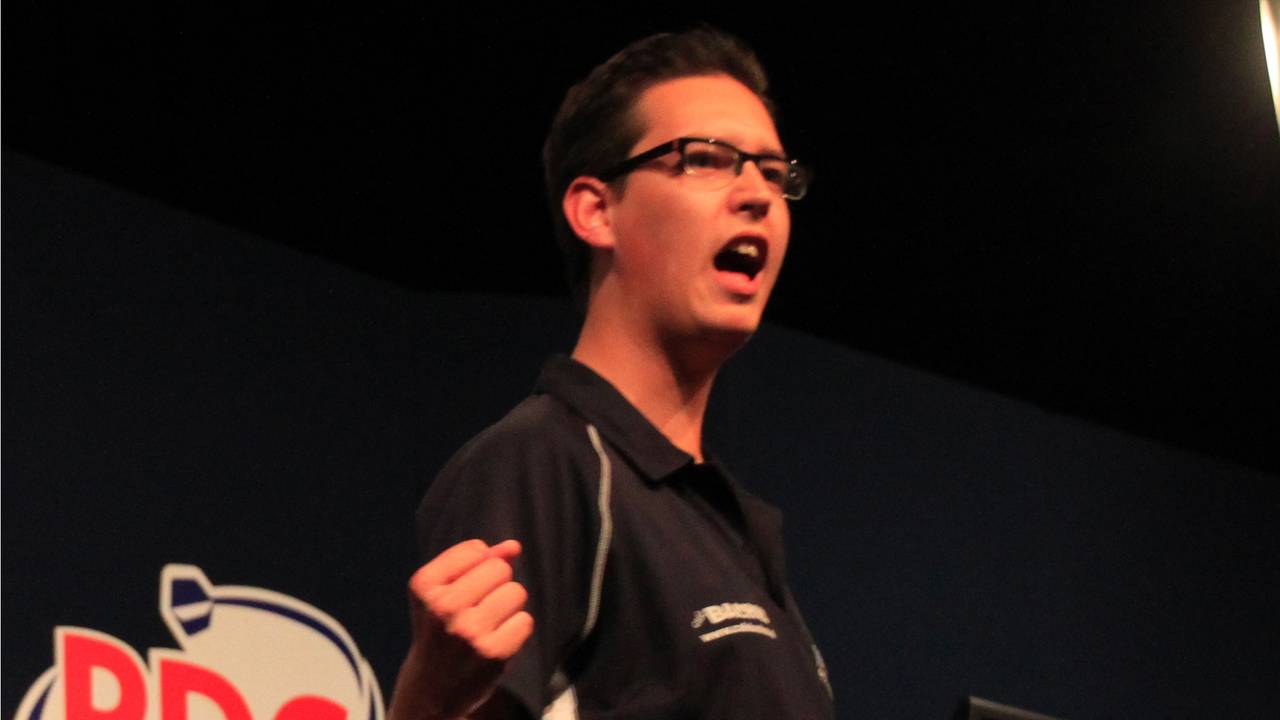 Gino Vos maakte indruk (foto: PDC Europe)