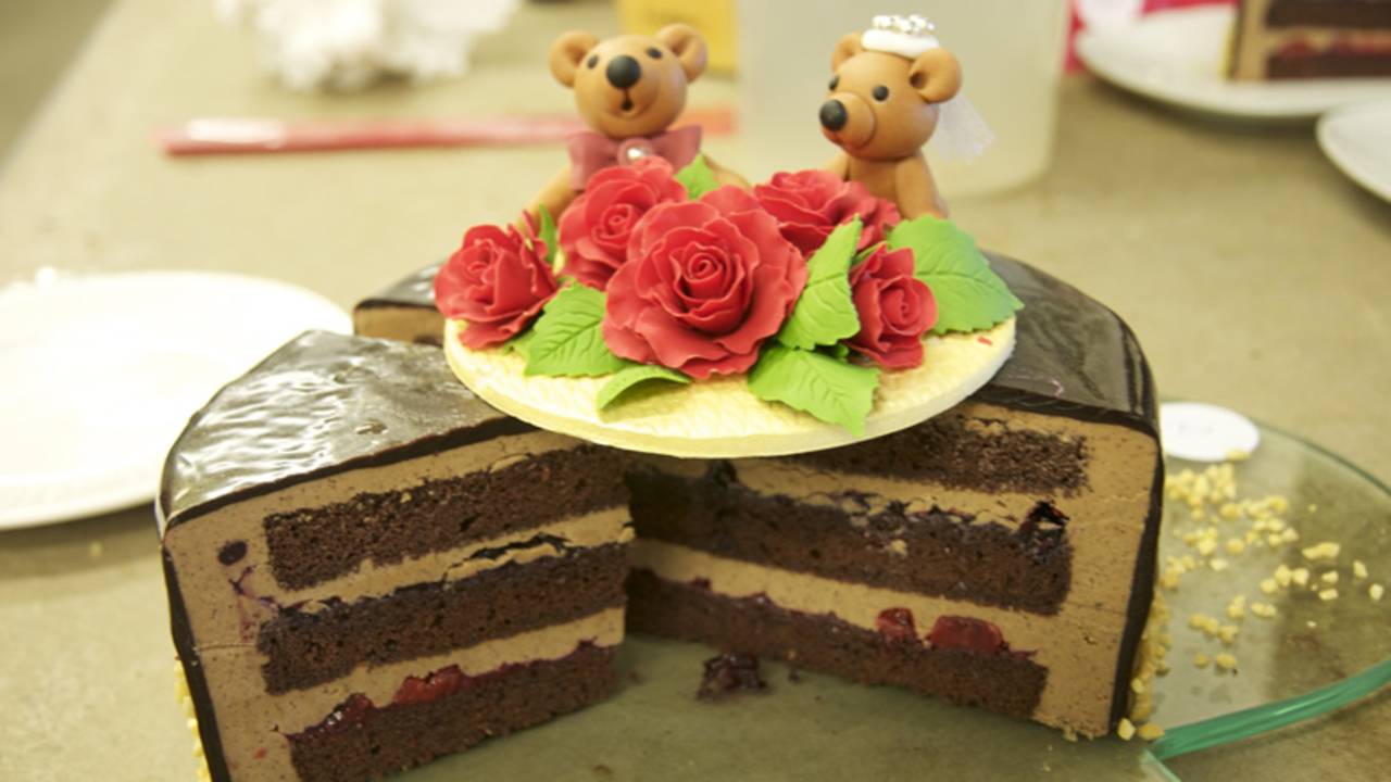 Een van de taarten. (foto: Taartenkampioen)