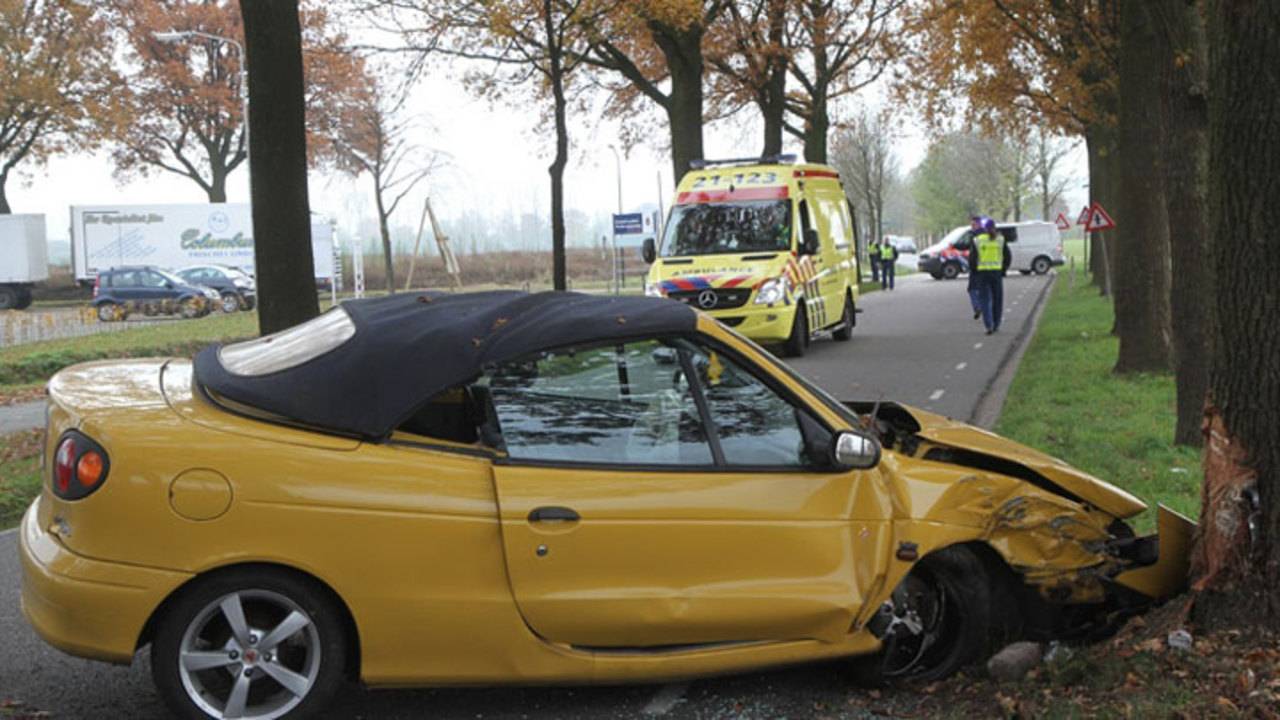 Ongeval op Boerdonksedijk (foto: SQ Vision)