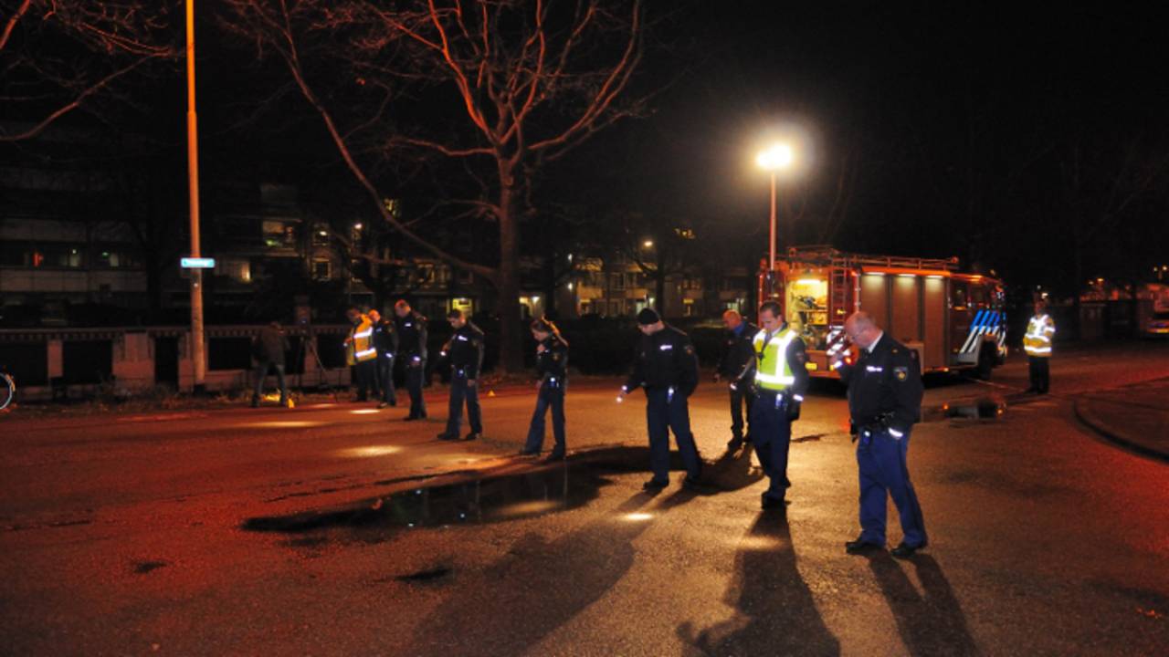 De politie hield na het ongeluk een uitgebreid sporenonderzoek