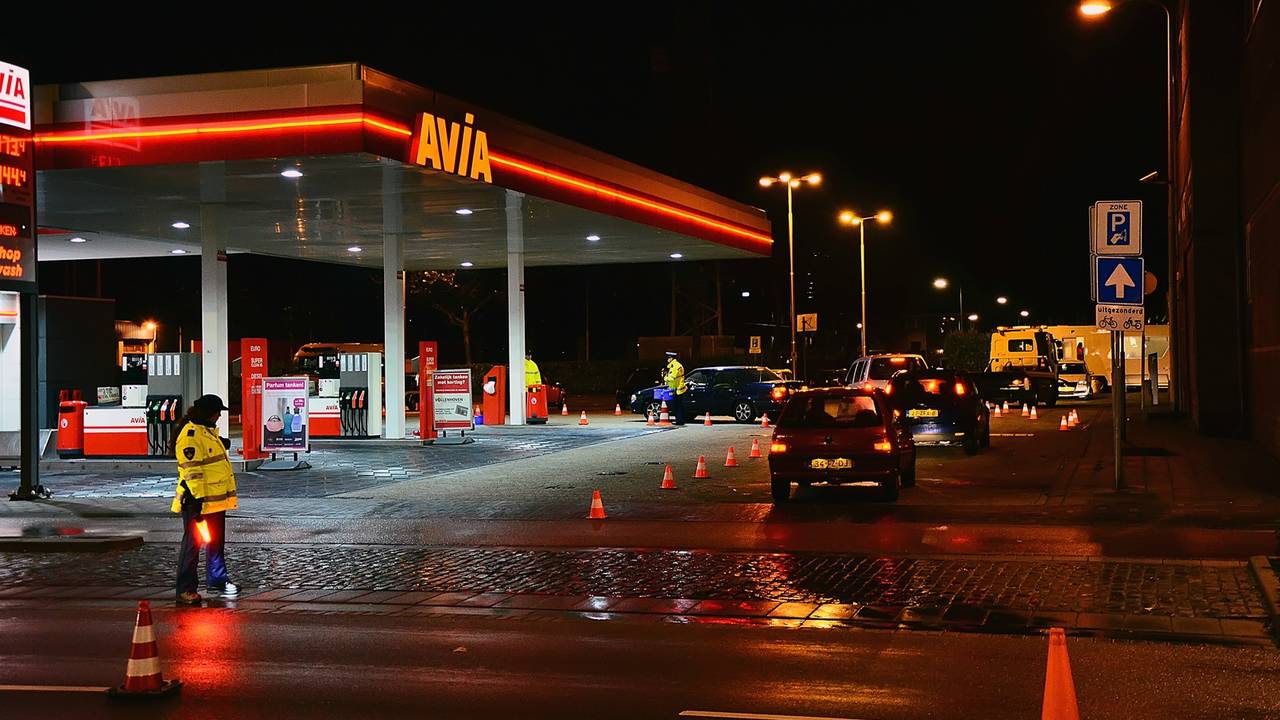 Verkeerscontrole in Tilburg (foto: Jack Brekelmans/JV Media)