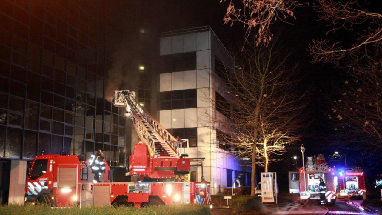 Brand bij Heijmans (Foto: Bart Meesters / Meesters Multi Media)