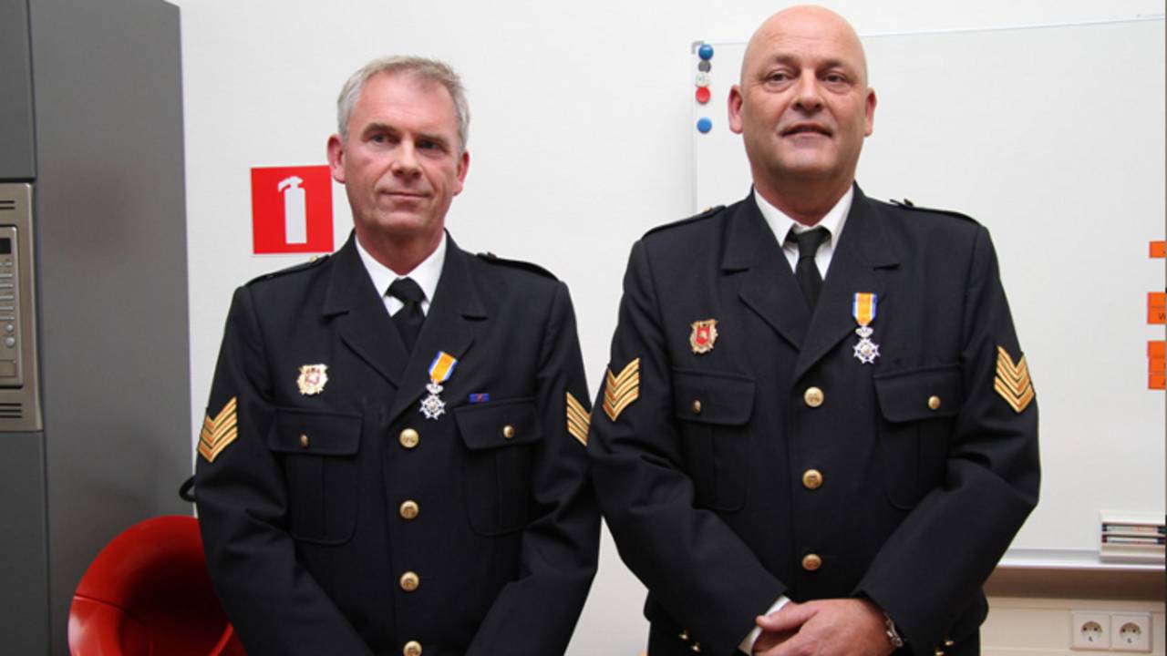 Lintjes voor Frans de Groot en Johan Arts (foto: Marco van den Broek/SQ Vision Mediaprodukties)