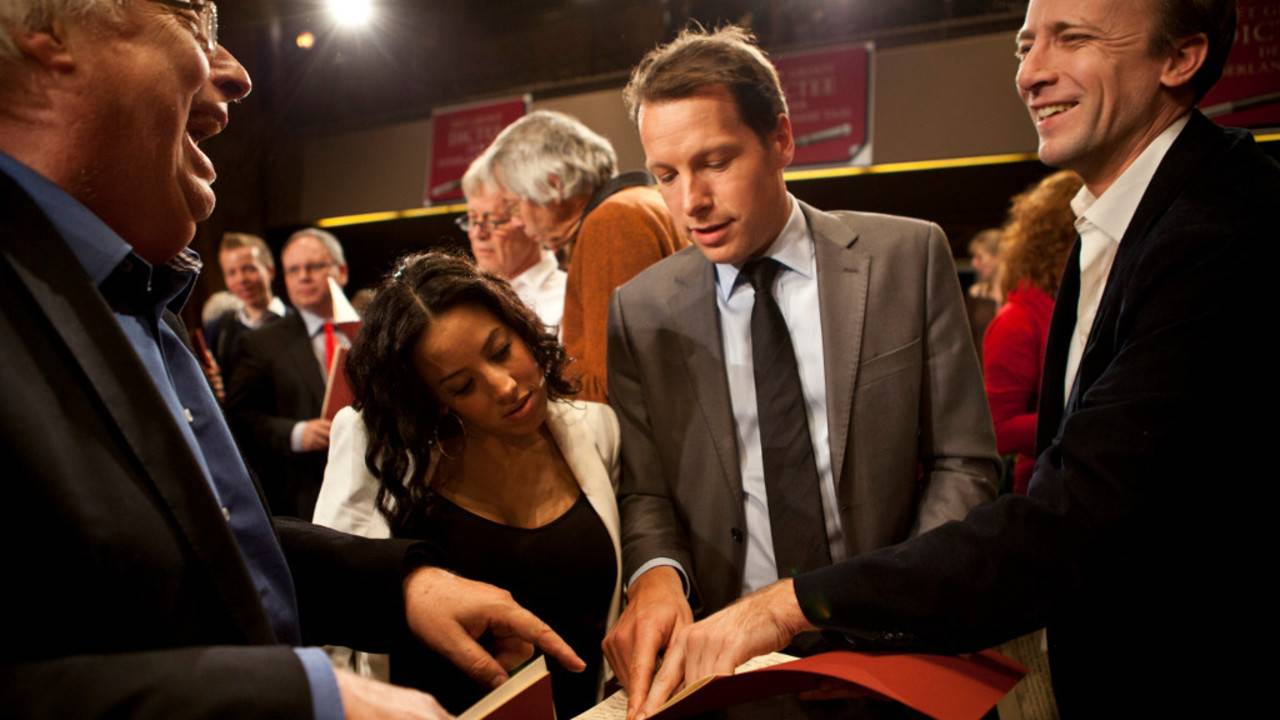 Herman van der Zandt beste prominent (foto: ANP)