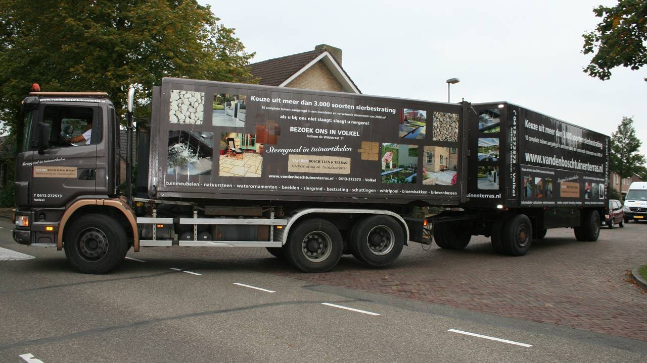 Een soortgelijke truck werd gestolen (foto: Van den Bosch Tuin en Terras)