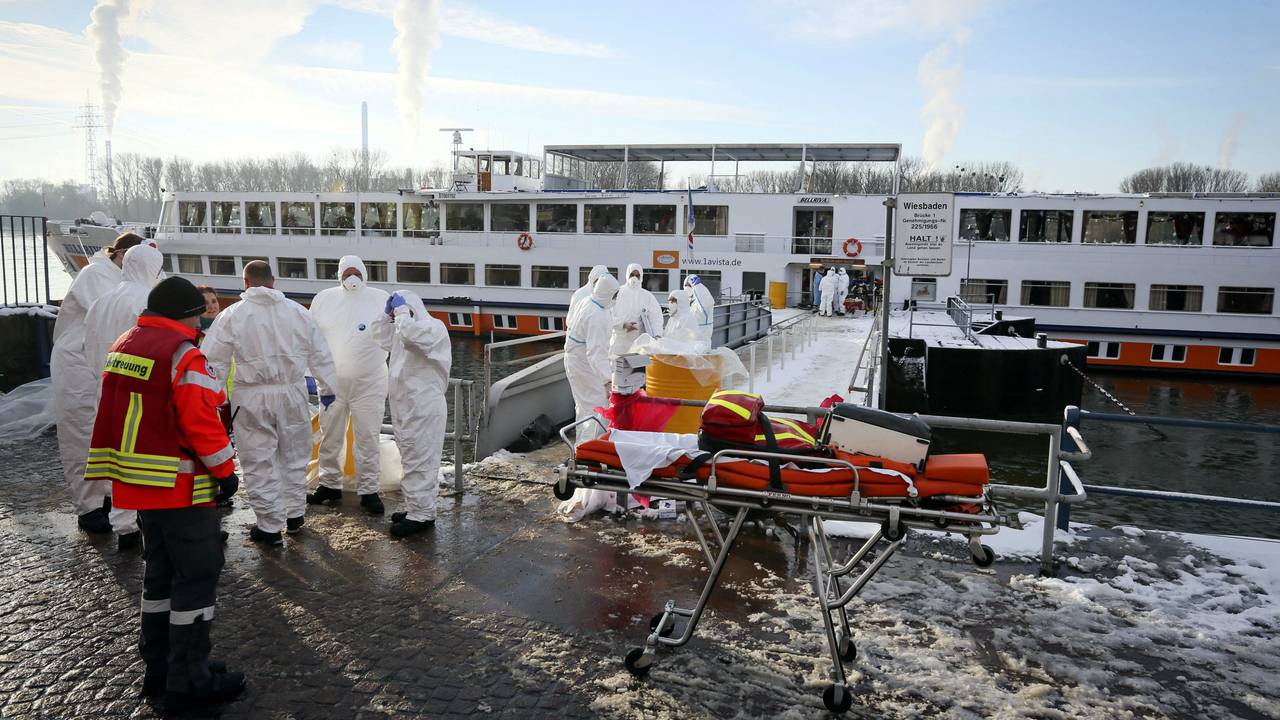 Het schip is in quarantaine geplaatst. (foto: ANP)
