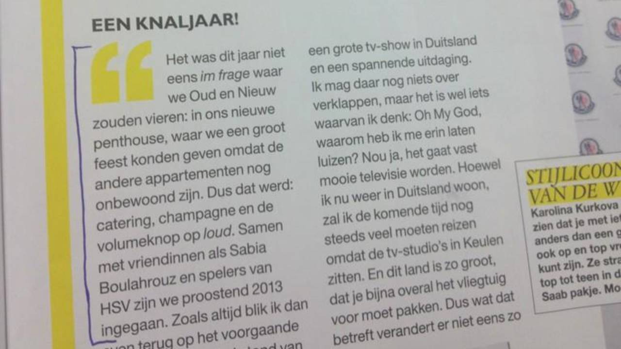 De column van Sylvie in de Grazia (Bron: @BNNToday)