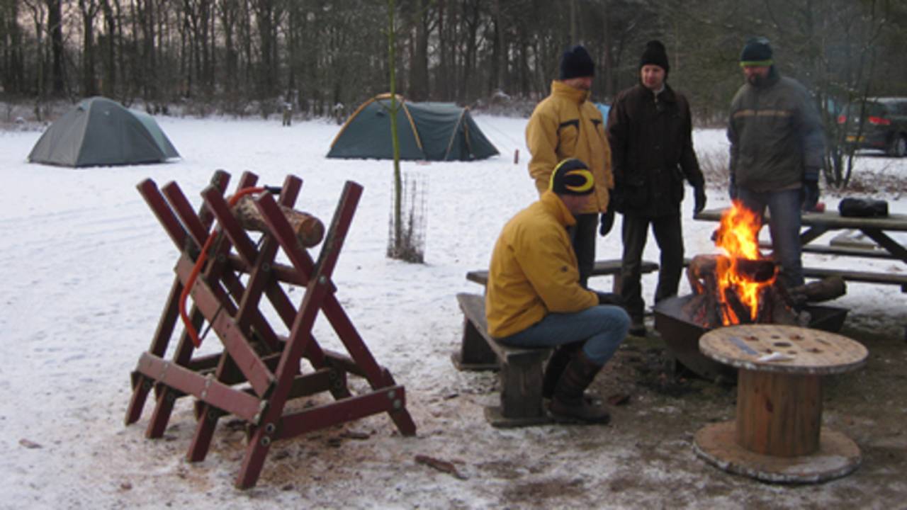Kamperen in winterse sferen (foto: Staatsbosbeheer)
