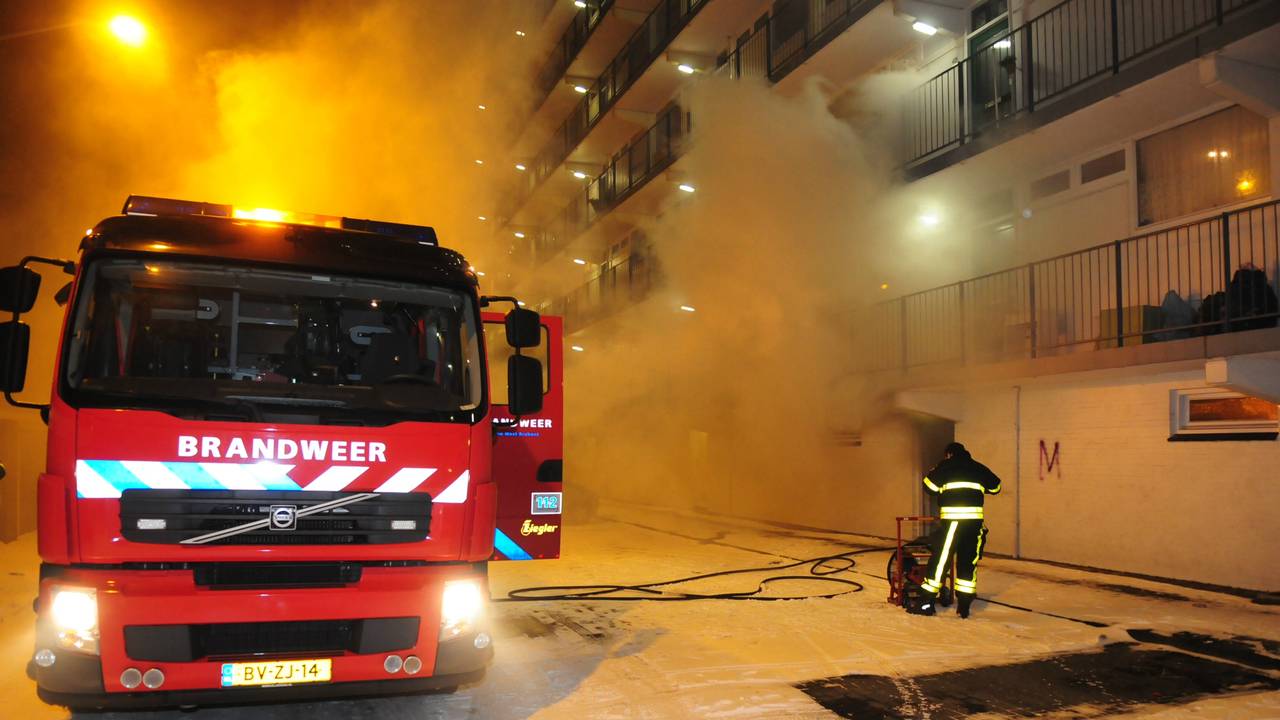 Flat in Breda korte tijd ontruimd (foto: Rob de Haas/Mainstay Media Breda)