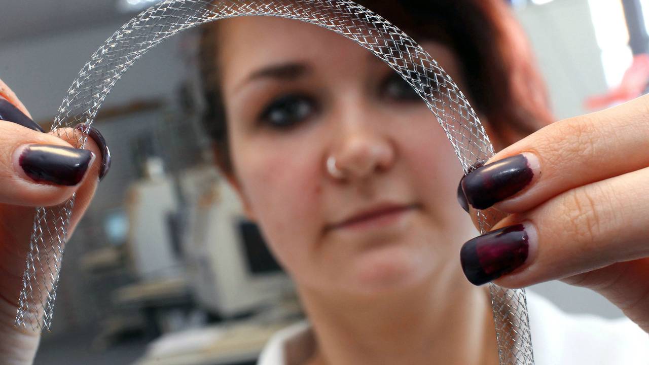 Een stent (foto: ANP)
