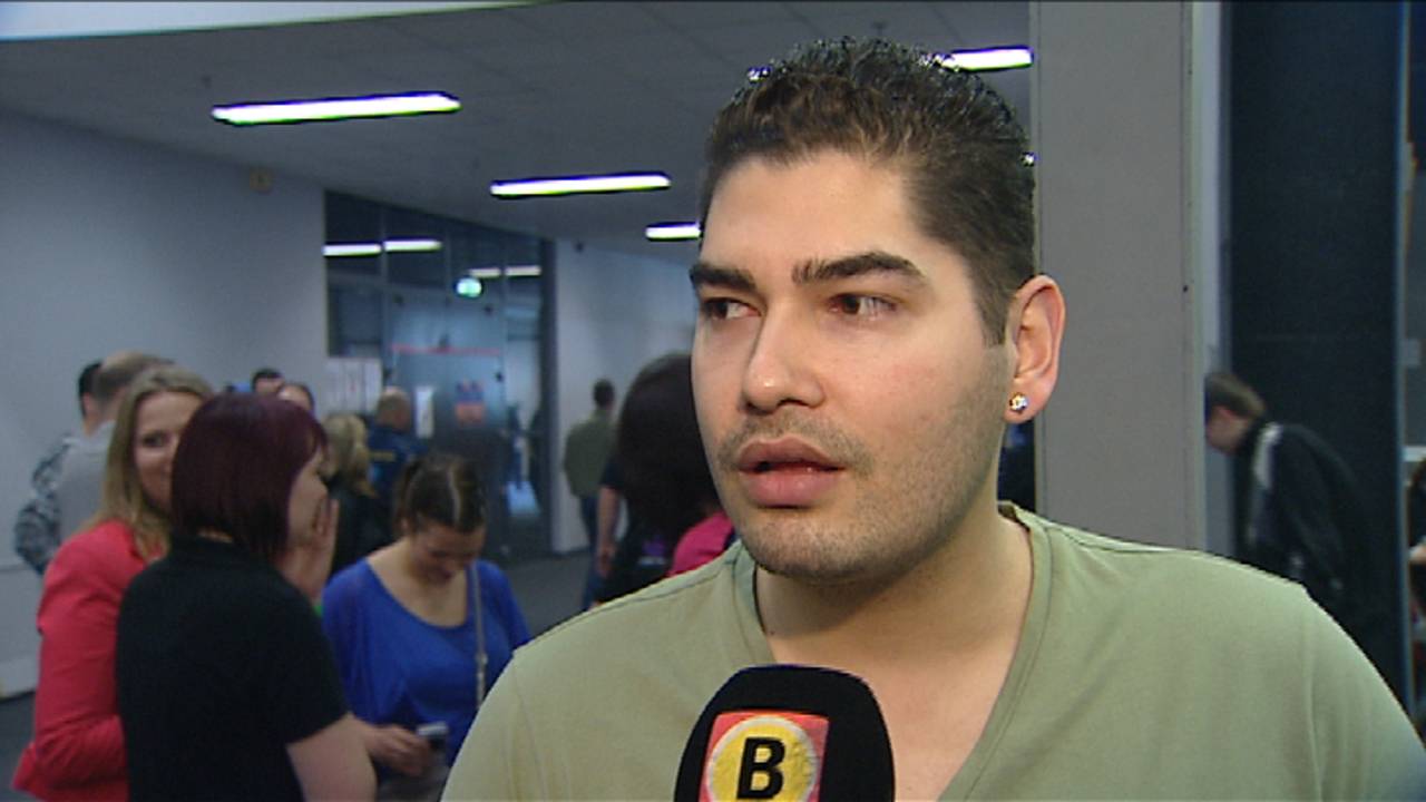 Jelle Klaasen uit Breda is snel uitgeschakeld.