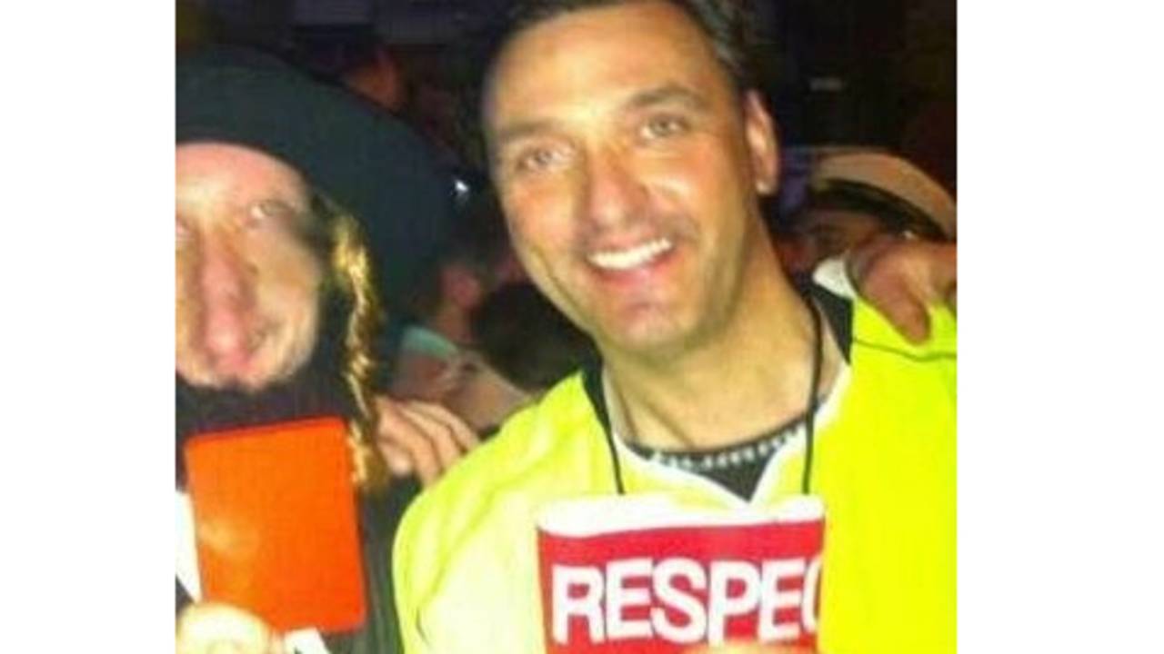 Maaskant in carnavalskledij (foto: Arjan van den IJssel)