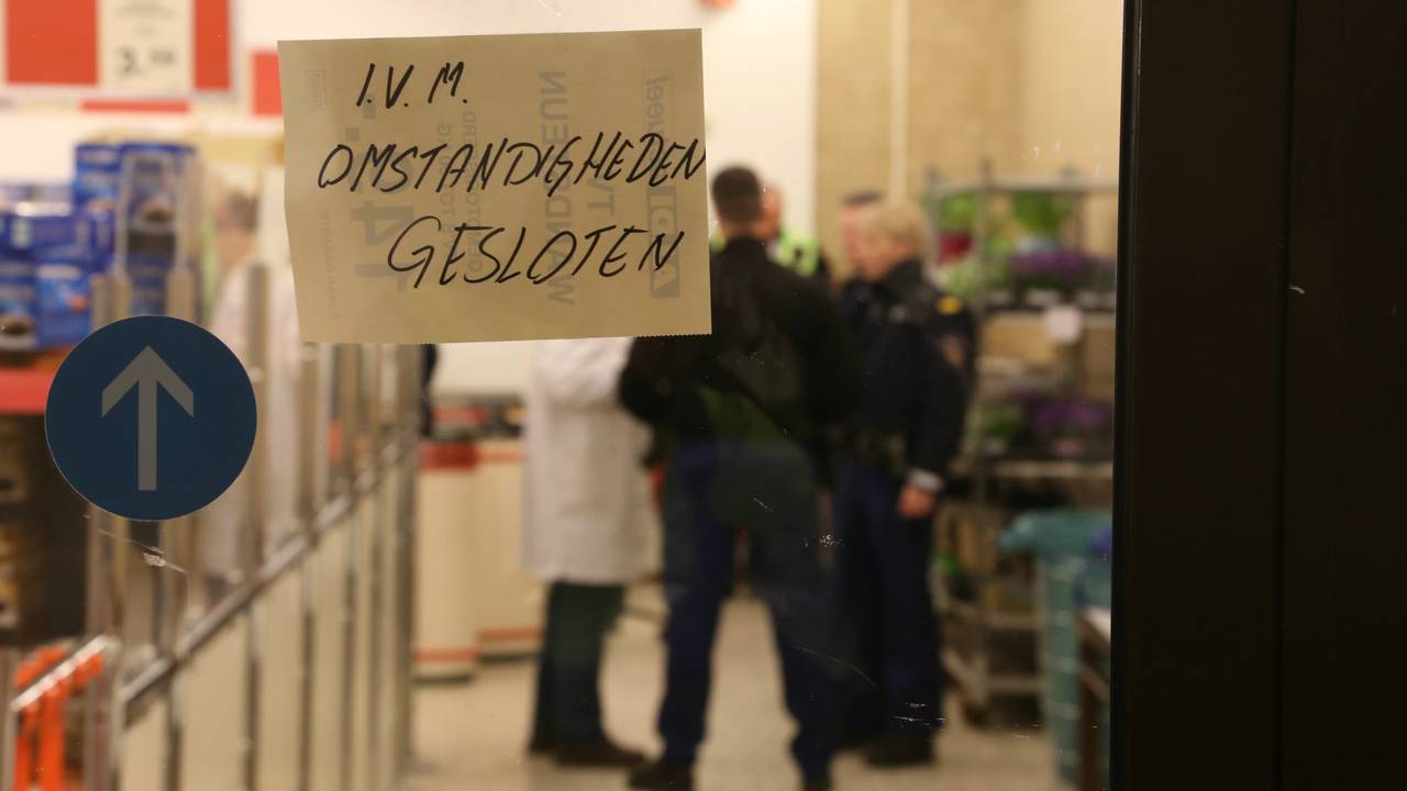 Een man probeerde de Aldi te overvallen. (Foto: Gabor Heeres/SQ Vision)