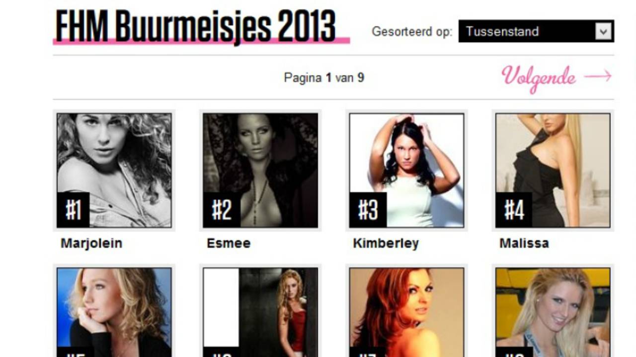 De FHM Buurmeisje Verkiezing 2013