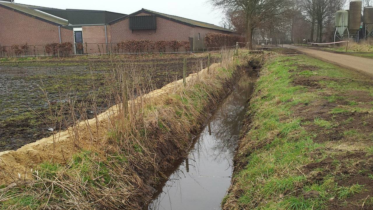 De watergangen zijn weer schoon (Foto: Waterschap Aa en Maas).