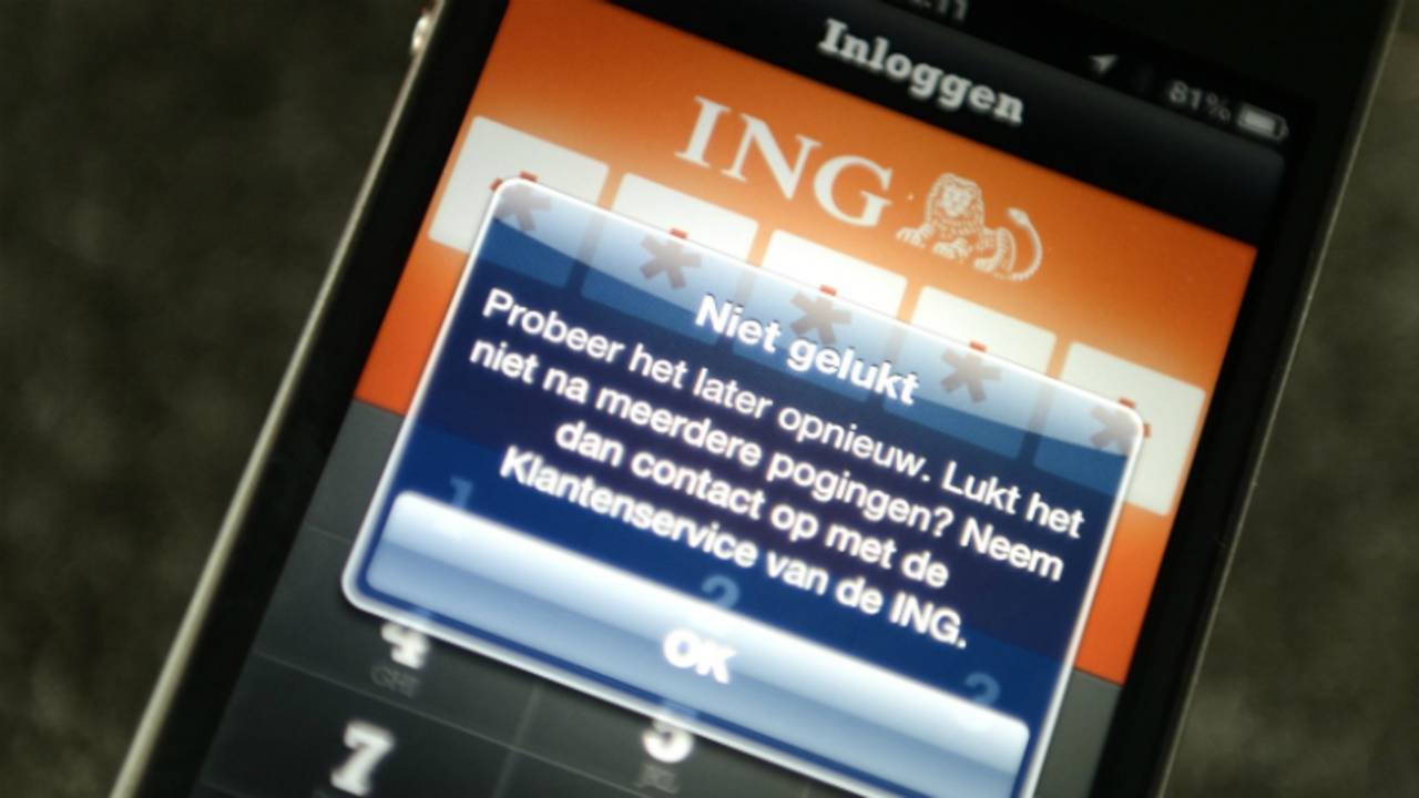 Inlogproblemen bij ING (foto: ANP)