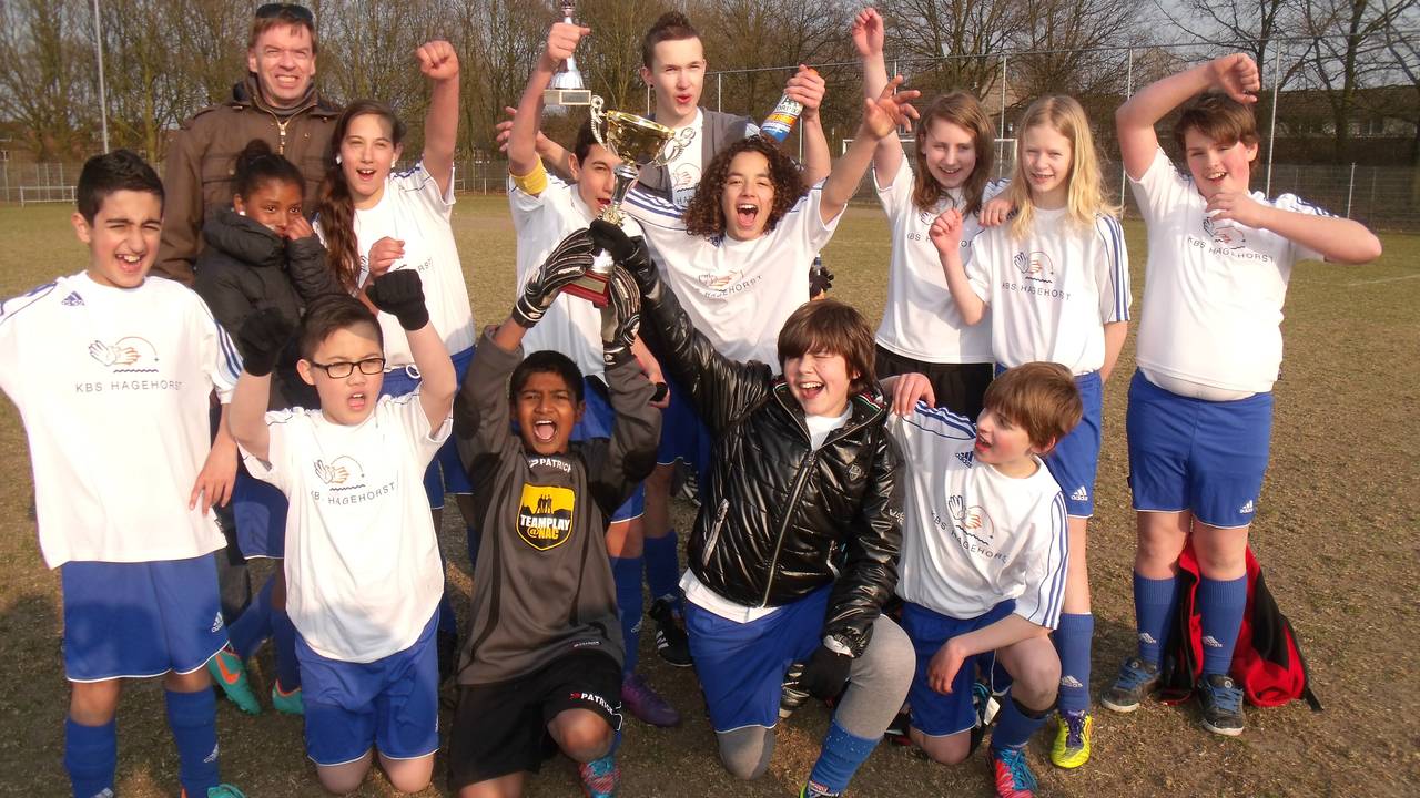 Het scholentoernooi was ook leuk: winnaar Hagehorst