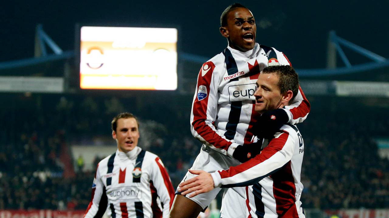 Robbie Haemhouts na de 1-0 voorsprong in de eerste helft (Foto: Pics United)