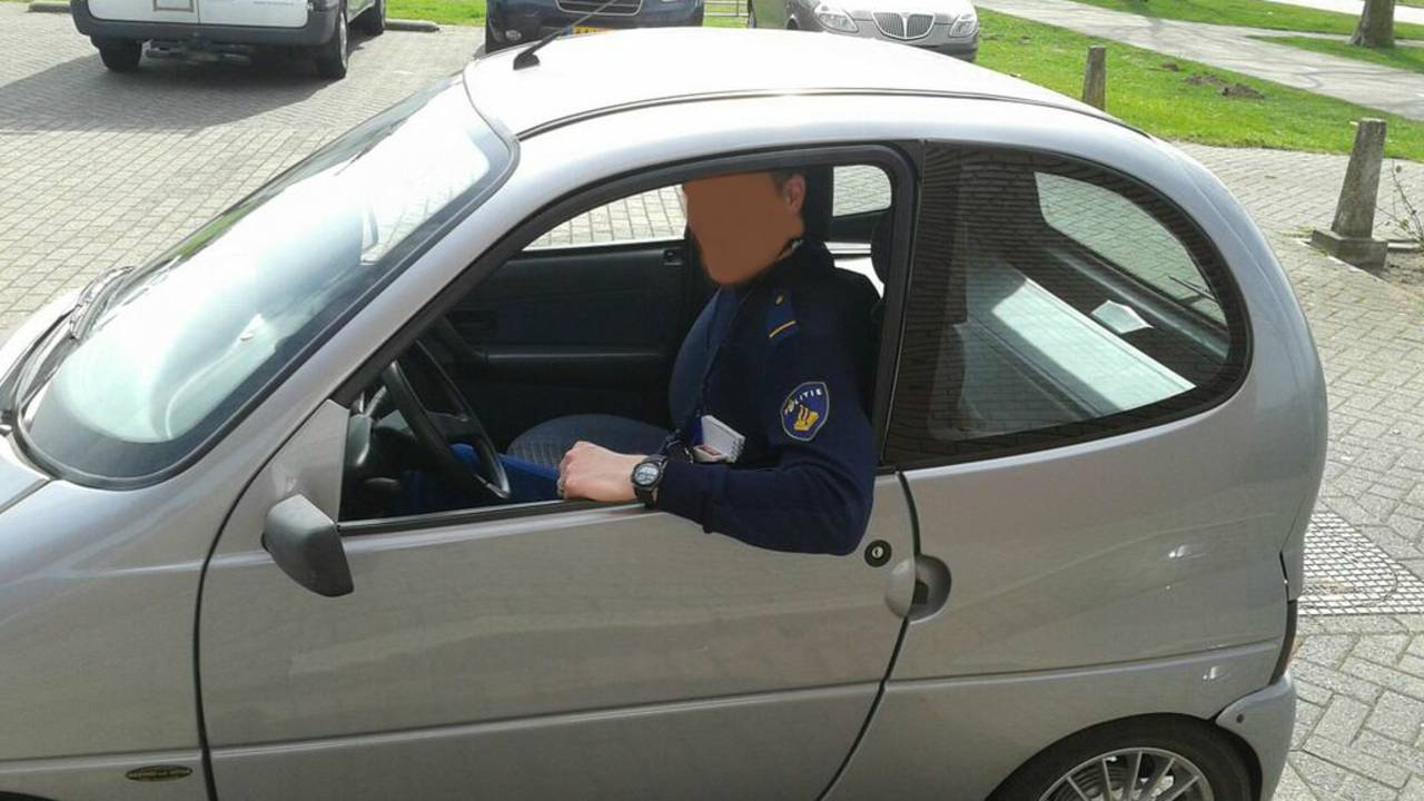 De brommobiel werd in beslag genomen (foto: Twitter/Jstoffelsma)