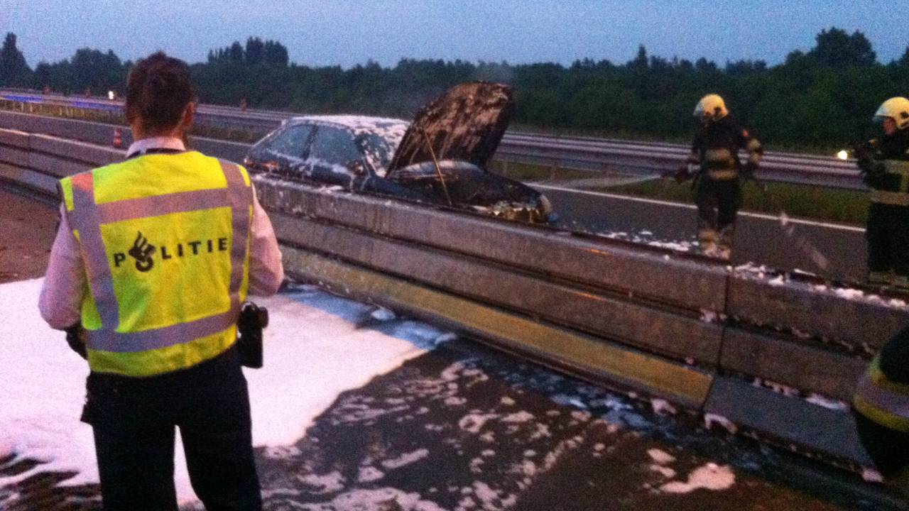 Snelweg was tijdelijk afgesloten (Foto: Sander van Gils/SQ Vision)