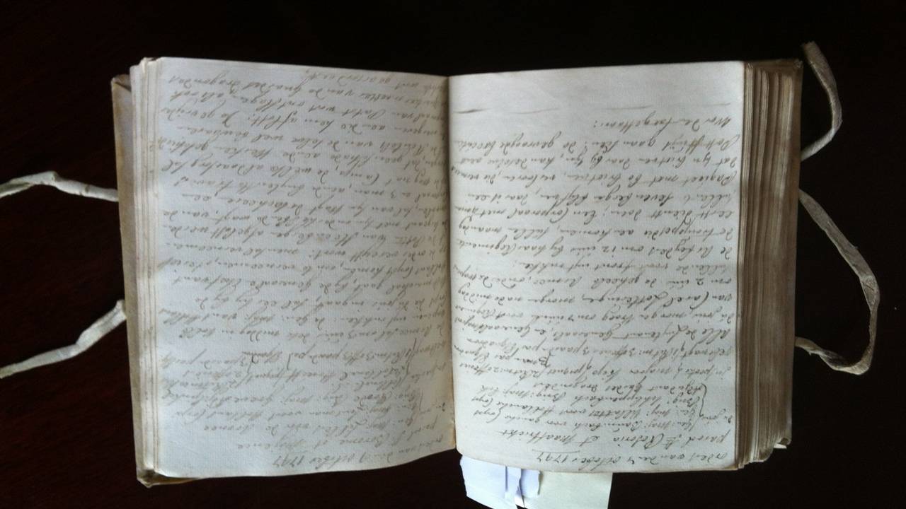 Het dagboek van de bejaarde Zweedse baron (foto: gemeente Bergen op Zoom)