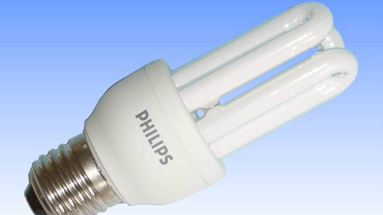 Een CFL-spaarlamp van Philips