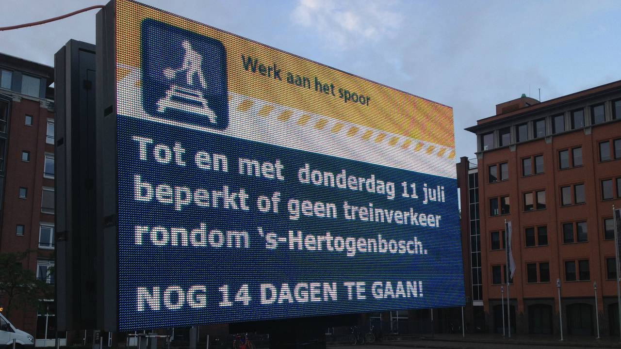 Nog even met de bus, dan rijdt de trein weer