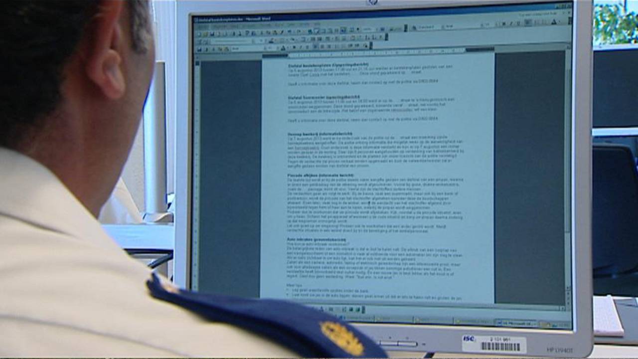 Agent stelt BIN-bericht op