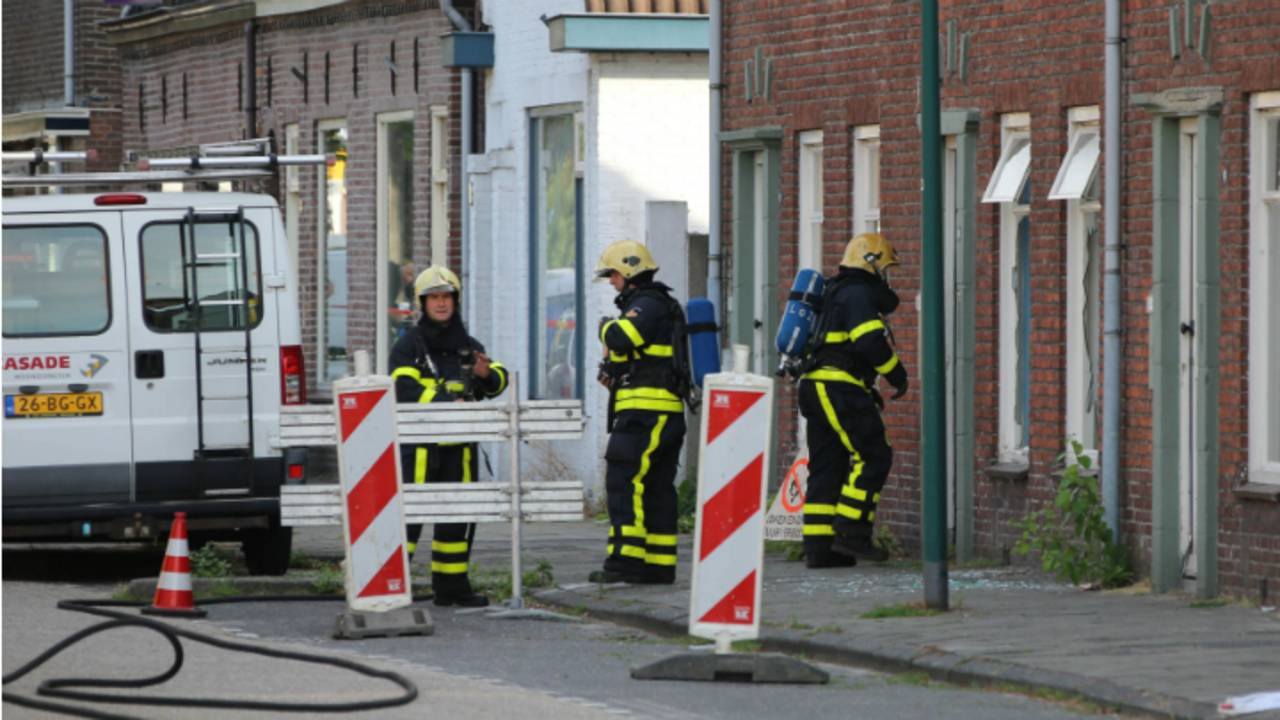 Het lek ontstond na het stelen van een gasmeter. (Foto FPMB/Erik Haverhals)