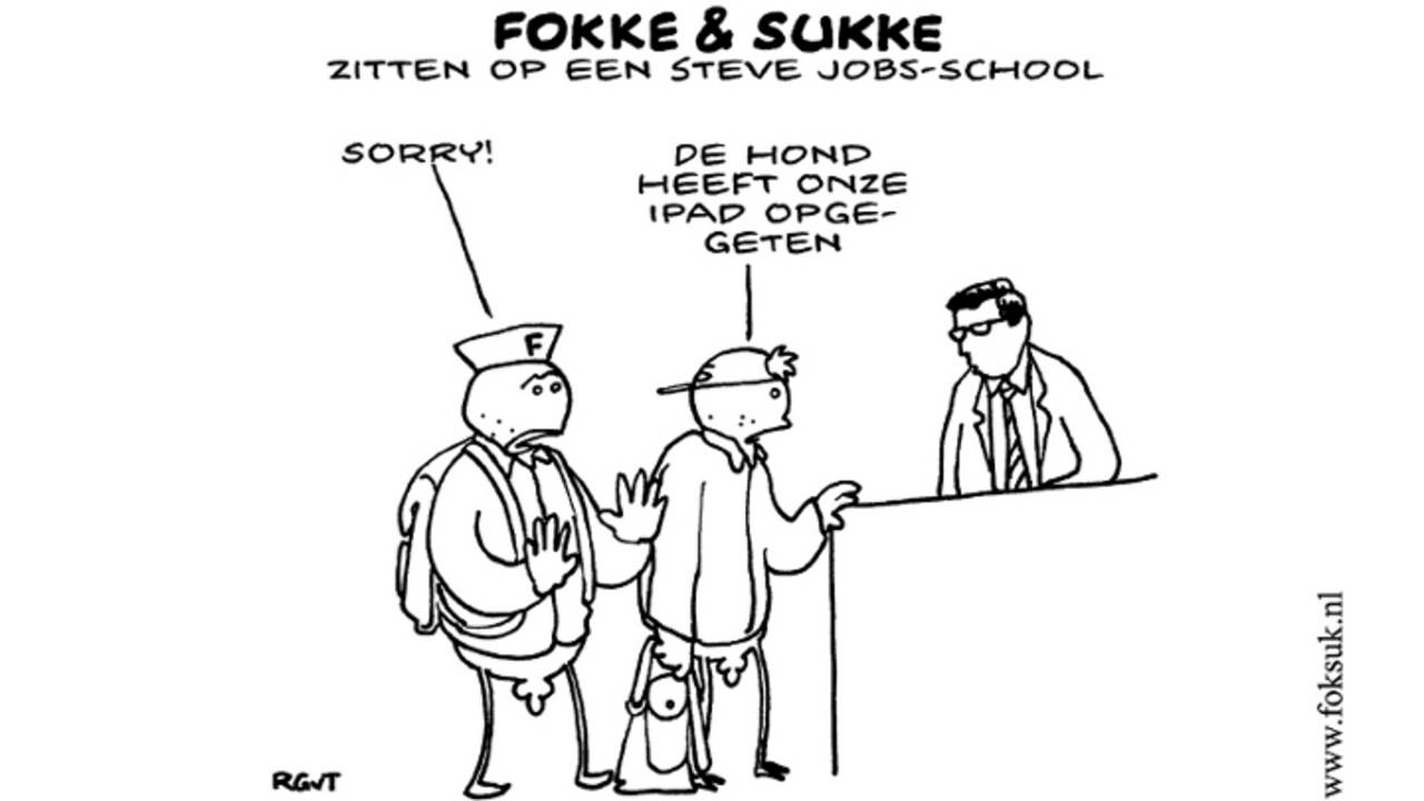 Spiksplinternieuw Fokke en Sukke kunnen niet stoppen met iPad-scholen af te zeiken FM-36