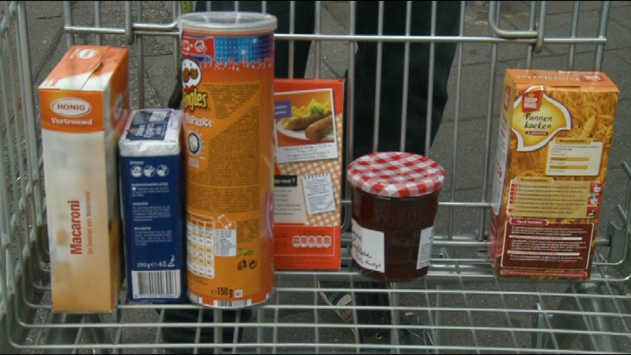 De boodschappen moeten via de trap