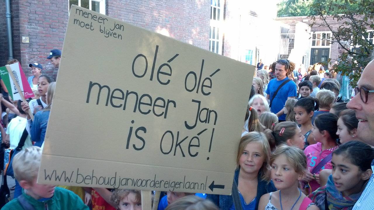 Actie om directeur Jan te behouden