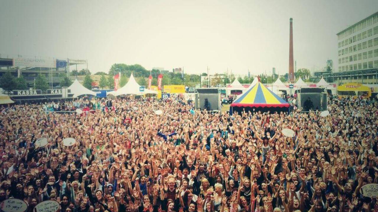 Het publiek tijdens Brabant Open Air in 2013