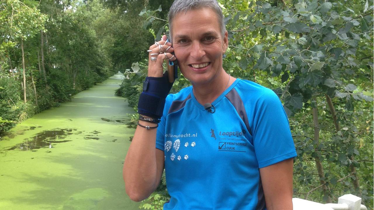 Helma Verhoeven voelt zich na 250 kilometer lopen 'hartstikke goed".
