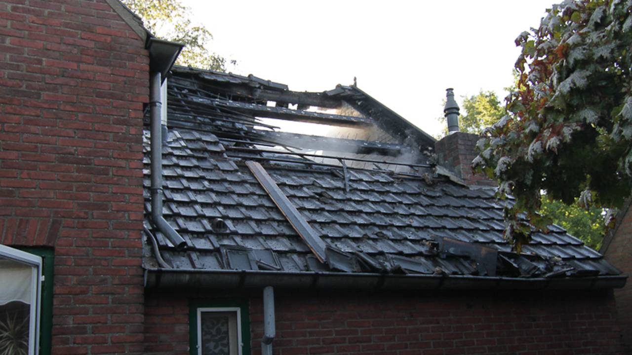 Het dak van de aanbouw achter het huis. (Foto: Harrie Grijseels/SQ Vision Mediaprodukties)