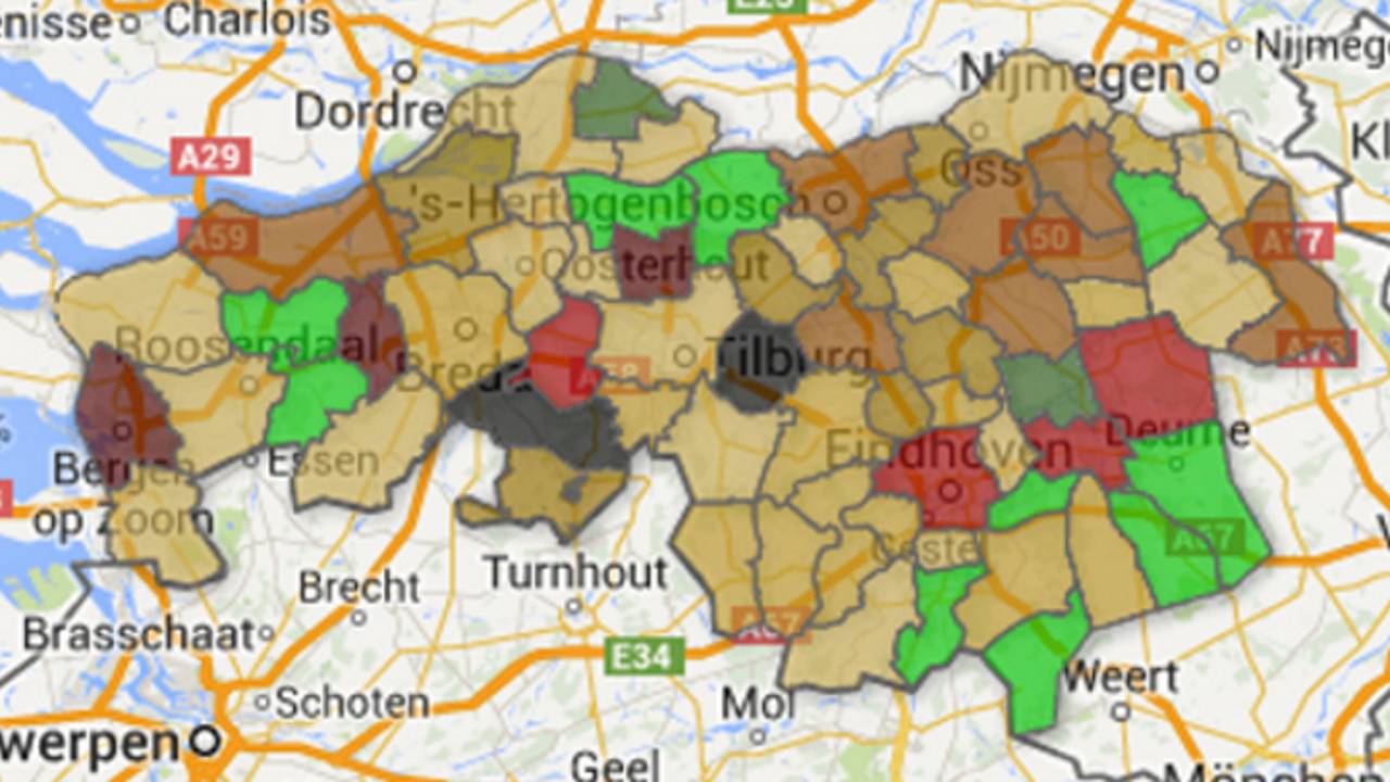 Brabantse gemeenten betalen gemiddeld 33.000 euro per bestuurder