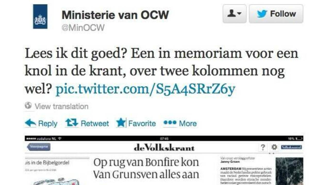 Oeps... (Foto: Twitter)