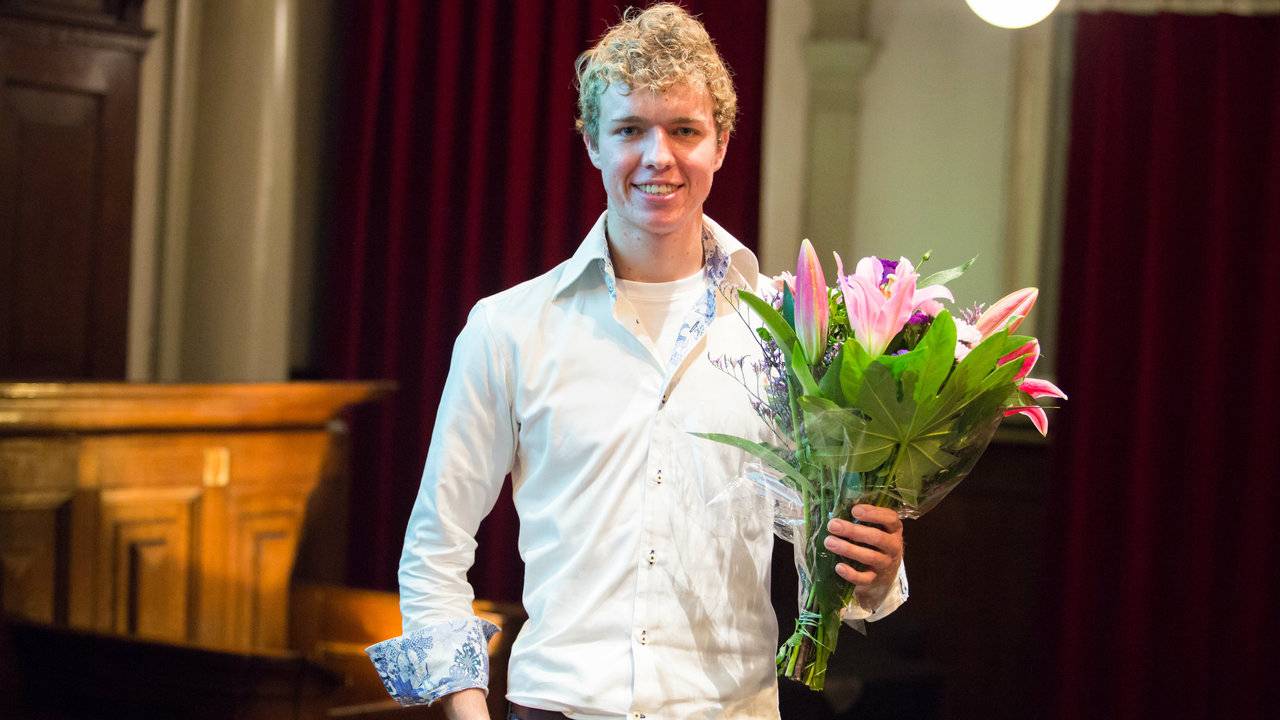 Jilt van Schayik nam de felicitaties in Amsterdam in ontvangst