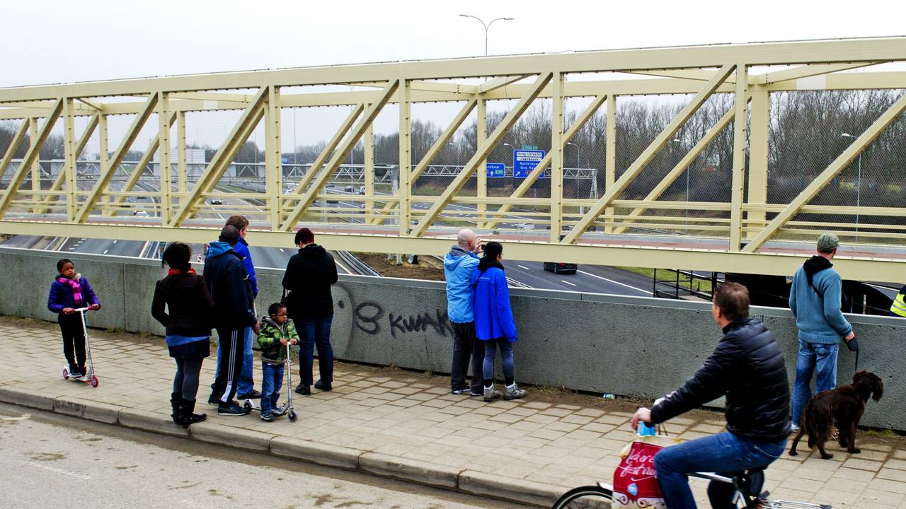 Grootste brug van composiet ter wereld over A27 (Foto: ANP)