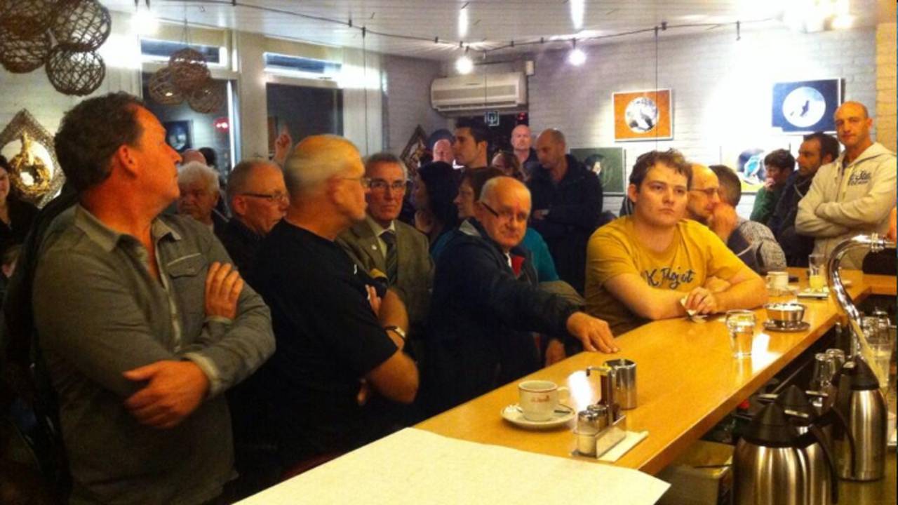 Protesterende buurtbewoners