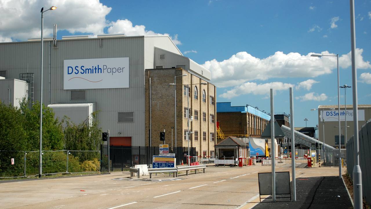 Een papierfabriek van DS Smith