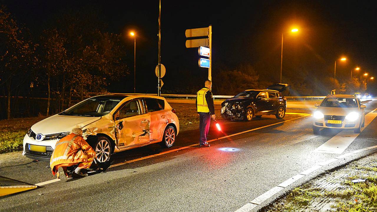 Twee gewonden bij ongeluk Eersel (foto: Rico Vogels/SQ Vision)