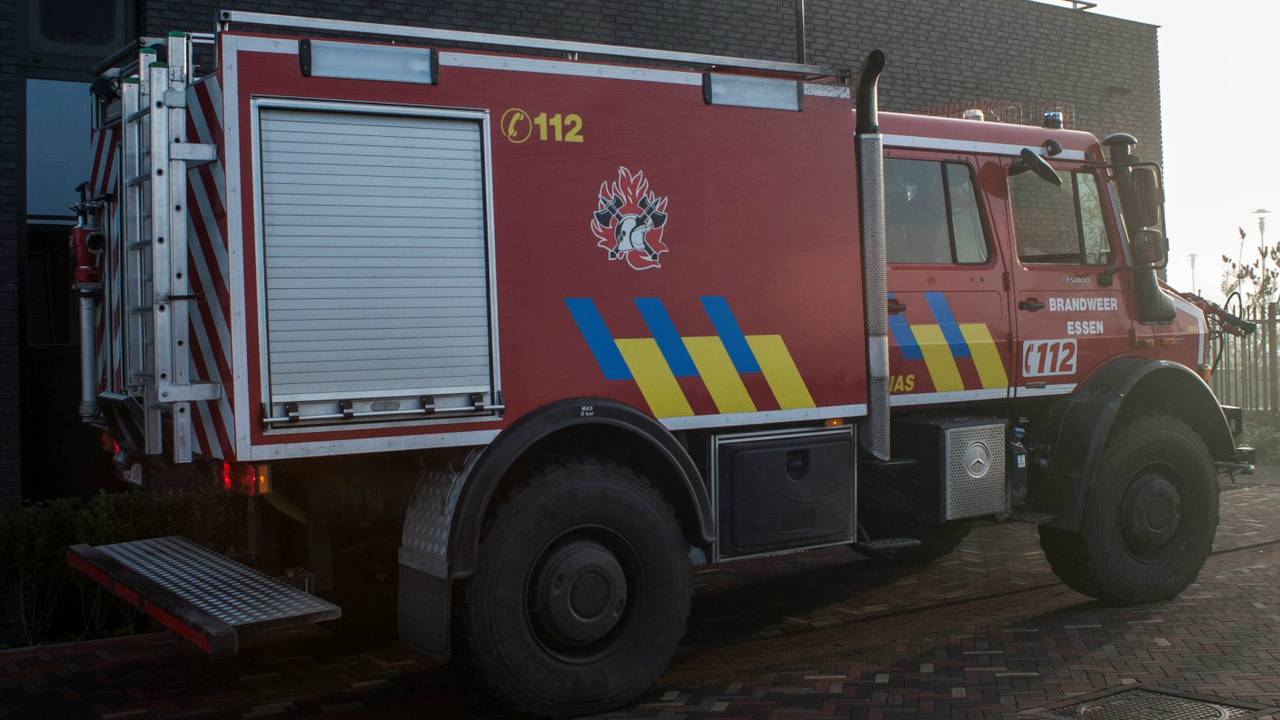 Brandweer paraat voor oefening