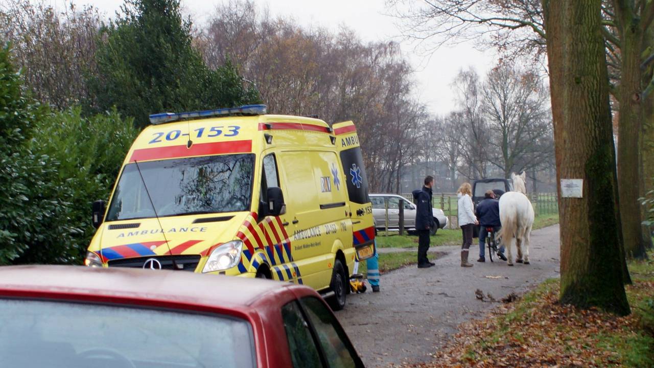 Het meisje is naar het ziekenhuis gebracht. (Foto: Martijn van Bijnen / FPMB)