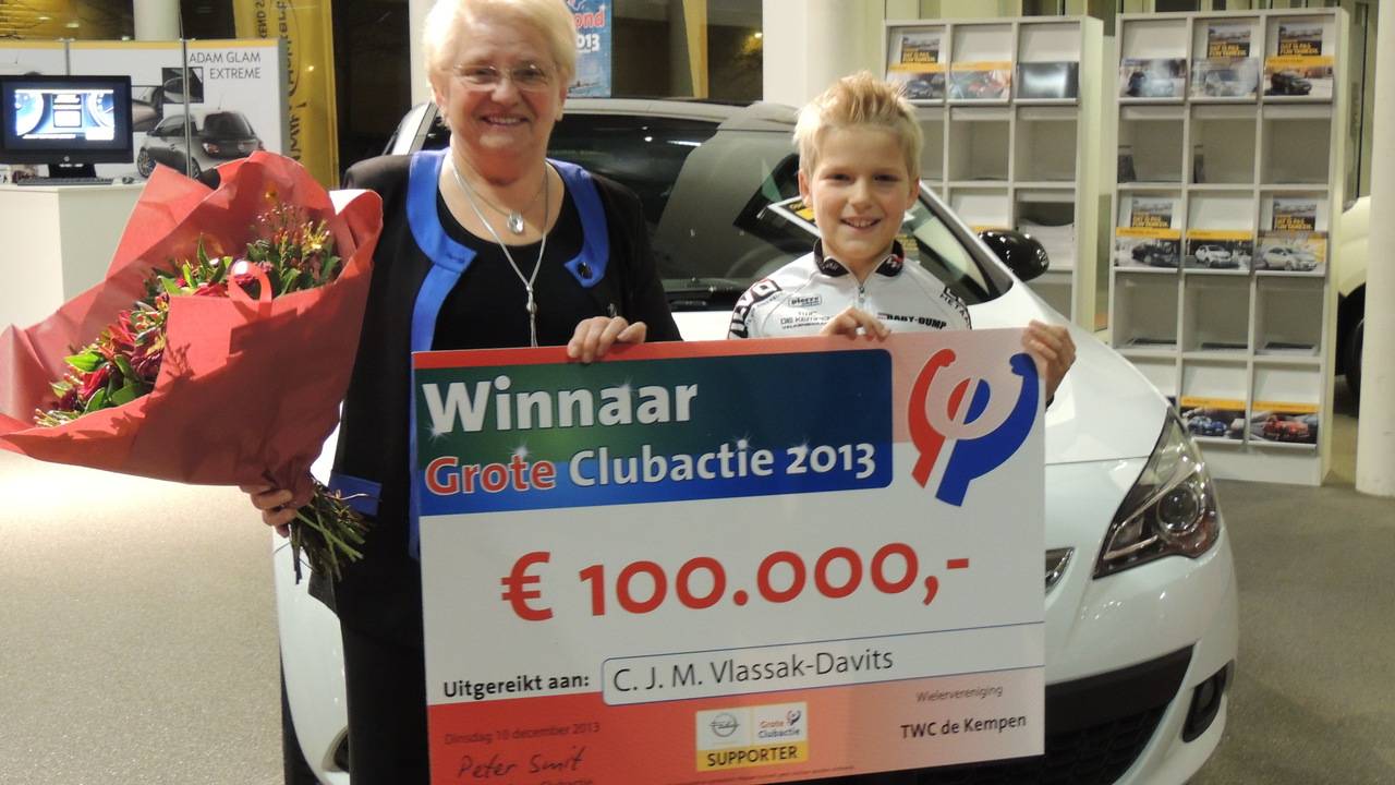 Winnares Grote Clubactie.