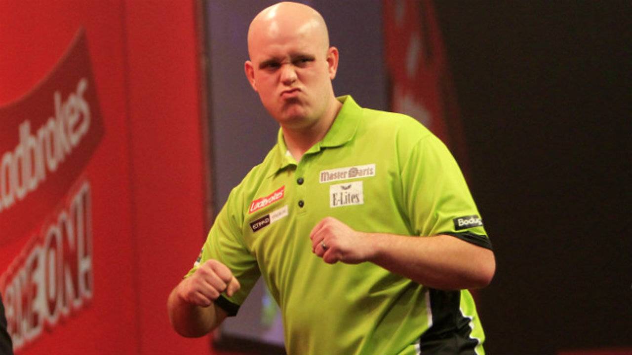 Michael van Gerwen veegt tegenstander binnen 12 minuten ...