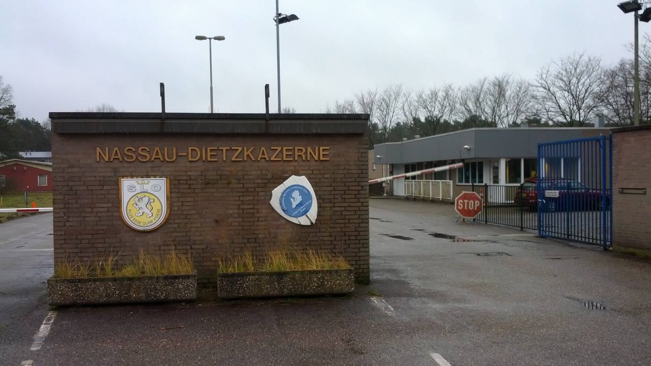 De oude ingang van de Nassau Dietz kazerne in Budel  (foto: Omroep Brabant).