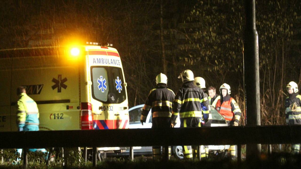 De snelweg werd afgesloten