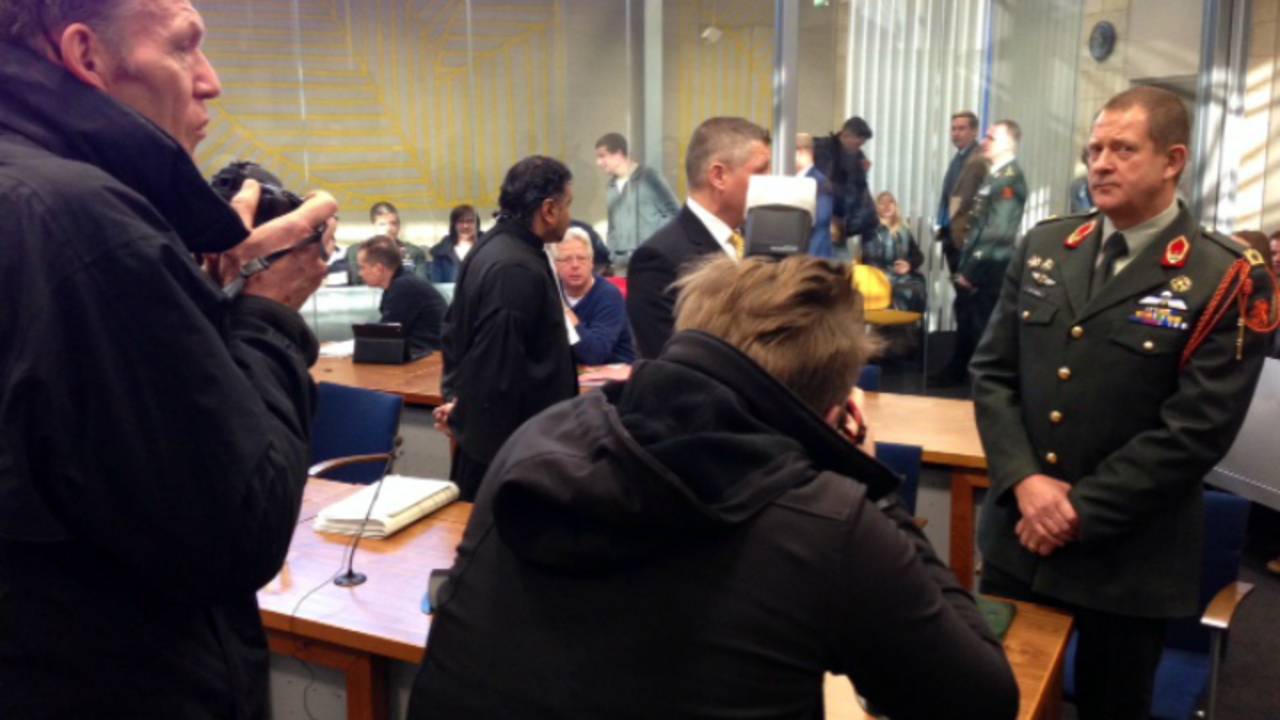 Richard Harskamp weer aan de slag bij Defensie. (foto: Joachim van Maaren)